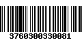 Código de Barras 3760300330081