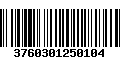 Código de Barras 3760301250104