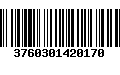 Código de Barras 3760301420170