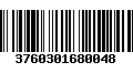 Código de Barras 3760301680048