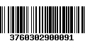 Código de Barras 3760302900091