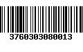 Código de Barras 3760303080013