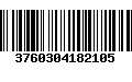 Código de Barras 3760304182105