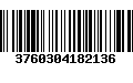 Código de Barras 3760304182136