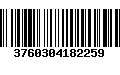 Código de Barras 3760304182259