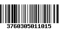 Código de Barras 3760305011015