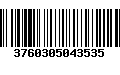 Código de Barras 3760305043535