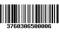 Código de Barras 3760306500006