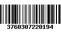 Código de Barras 3760307220194