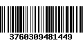 Código de Barras 3760309481449