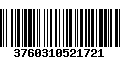 Código de Barras 3760310521721