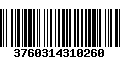 Código de Barras 3760314310260