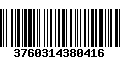 Código de Barras 3760314380416