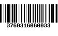 Código de Barras 3760316060033