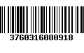 Código de Barras 3760316080918