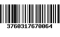 Código de Barras 3760317670064