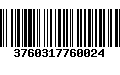 Código de Barras 3760317760024