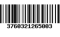 Código de Barras 3760321265003