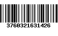 Código de Barras 3760321631426