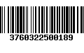 Código de Barras 3760322500189