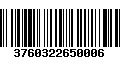 Código de Barras 3760322650006