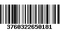 Código de Barras 3760322650181