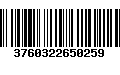 Código de Barras 3760322650259