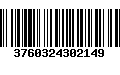 Código de Barras 3760324302149