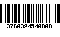 Código de Barras 3760324540008