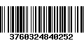 Código de Barras 3760324840252