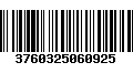 Código de Barras 3760325060925