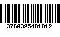 Código de Barras 3760325481812