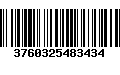 Código de Barras 3760325483434