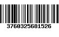 Código de Barras 3760325681526