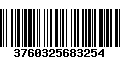 Código de Barras 3760325683254