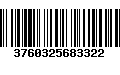 Código de Barras 3760325683322