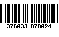 Código de Barras 3760331070024