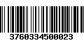 Código de Barras 3760334500023