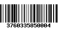 Código de Barras 3760335850004