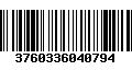 Código de Barras 3760336040794