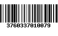 Código de Barras 3760337010079