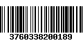 Código de Barras 3760338200189