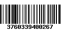 Código de Barras 3760339400267