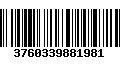 Código de Barras 3760339881981