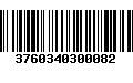 Código de Barras 3760340300082