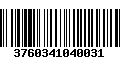 Código de Barras 3760341040031