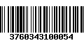 Código de Barras 3760343100054