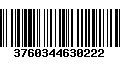 Código de Barras 3760344630222