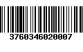 Código de Barras 3760346020007