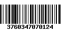 Código de Barras 3760347070124